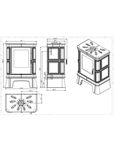Изразцовая печь Nordflam FROVI White
