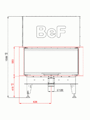 Камінна топка BeF ROYAL V 10 C