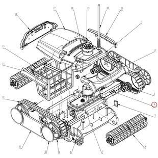 Комплект боковых уплотнений для корпуса робота-пылесоса Wybotics WY350 (B.WY3051.09.002)
