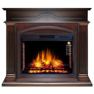 Каминокомплект ArtiFlame DECEMBER AF28S МАХАГОН КОРИЧНЕВЫЙ АНТИК (СО ЗВУКОМ)