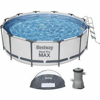 Каркасный бассейн Bestway 5619N (366х100 см) с картриджным фильтром, лестницей и складным куполом