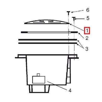 Ґрати для донного зливу Hayward ANTI-VORTEX
