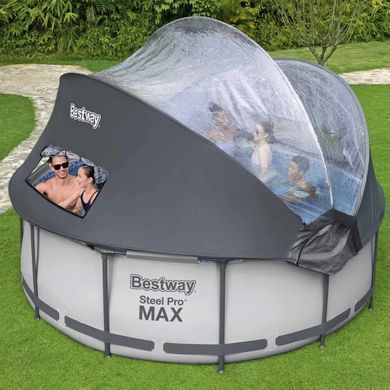 Каркасный бассейн Bestway 5619N (366х100 см) с картриджным фильтром, лестницей и складным куполом