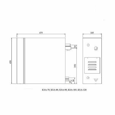 Парогенератор Coasts KSB-120 12 кВт 380 В з виносним пультом KS-300A, уцінка