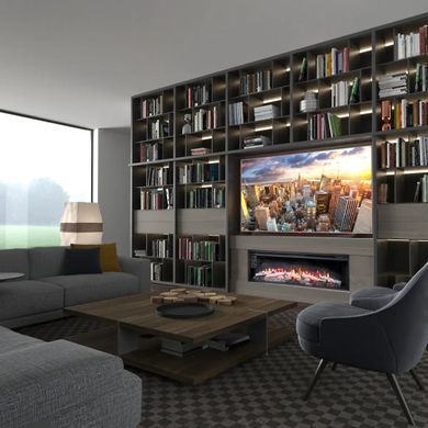 Электрический камин Bonfire SAPFIRE 57L (143 см) со звуком