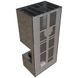 Камін Kratki FLOKI BOX правий 8 kW &Oslash; 160 в обудові з керамограніту FOKOS PIOMBO