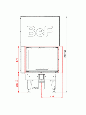 Камінна топка BeF ROYAL V 8 CP