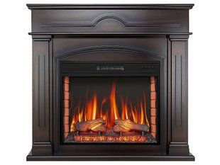 Каминокомплект ArtiFlame Delmona AF28S слоновая кость с обогревом и звуком горения огня