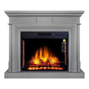 Каминокомплект ArtiFlame STAMFORD AF28S СЕРЫЙ (СО ЗВУКОМ)
