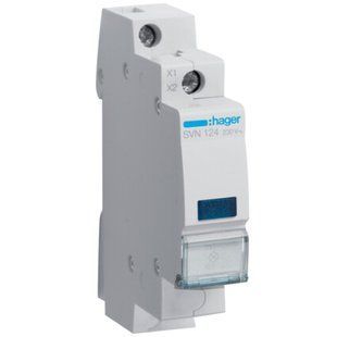 Индикатор Hager SVN124 LED 230 В, синий, 1 модуль