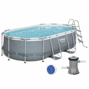Каркасный бассейн Bestway 56620 (427х250х100 см) с картриджным фильтром и лестницей