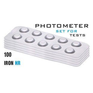 Таблетки Water-I.D.Iron HR (Залізо, 0 - 30 мг/л) (100 таб/уп.) (10таб/шт) Photometer/Comporator