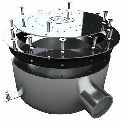 Плато аеромасажне Aquaviva AISI 304, (R360) під лайнер 2", кругле