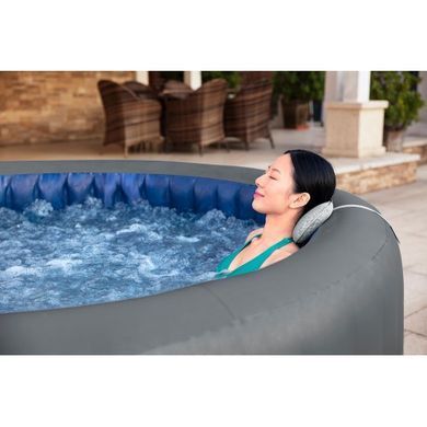 Надувний джакузі Bestway 6001T LAY-Z-SPA Santorini HydroJet Pro з програмним керуванням, на 7 осіб &Oslash; 216 x 80 см, графіт| , Bestway