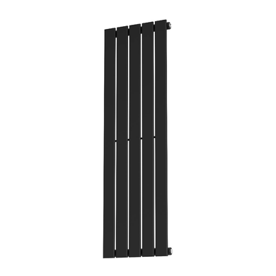 Вертикальный радиатор Largo 376х1200-5, anticor, черный муар