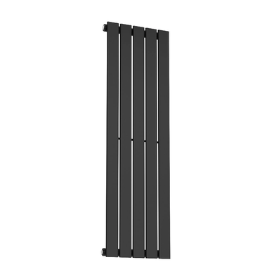 Вертикальный радиатор Largo 376х1200-5, anticor, черный муар