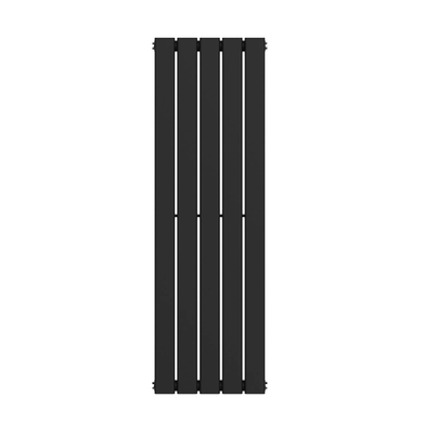 Вертикальный радиатор Largo 376х1200-5, anticor, черный муар