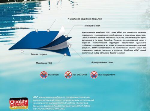 Плівка ПВХ ELITE SAND BEACH/ пісок 165 cm, колір 179 для оздоблення басейну зі спеціальним захистом