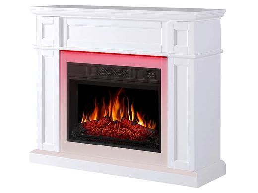 Каминокомплект ArtiFlame Linz AF23S белый с LED подсветкой, обогревом и звуком горения огня