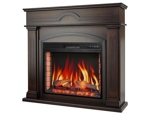 Каминокомплект ArtiFlame Delmona AF28S слоновая кость с обогревом и звуком горения огня