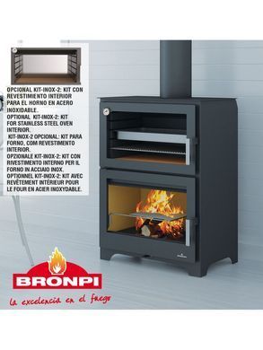 Стальная печь Bronpi MURANO (с духовкой)