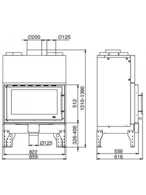 Каминная топка Uniflam 860 EVO