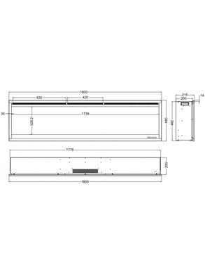 Електрокамін Aflamo ROYAL 3D 180