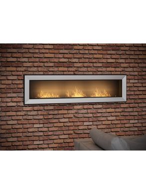 Биокамин Simple Fire FRAME 1800 Inox со стеклом