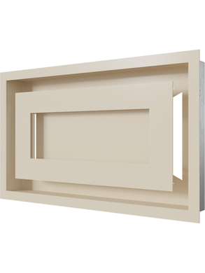 Вентиляційна решітка Kratki 22x37 см WIND кремова