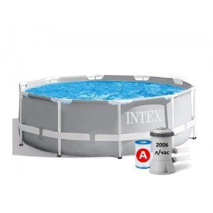 Каркасний басейн Intex 26706 SC фільтр-насос 305-99 см