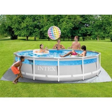 Каркасний басейн Intex 26722 Premium (427х107 см) з картриджним фільтром, драбиною, підкладкою, і тентом