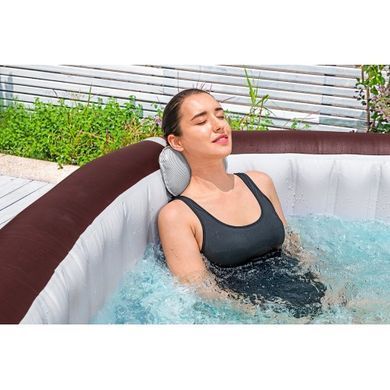 Надувной джакузи Bestway 6001U LAY-Z-SPA Maldives HydroJet Pro с приложением управления, на 7 человек 201 x 201 x 80 см, красное дерево | , Bestway