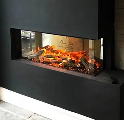 Электрокамин New forest fire electric 1200 mm (угловой L)