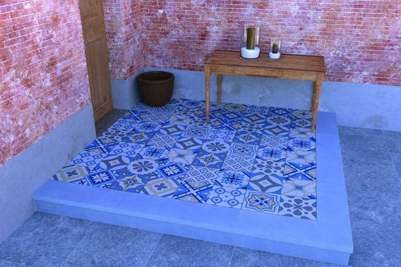 Камінь терасний 60х60х3 см, гама MOSAIC (Мозаїка), тон Arabica, одиниця виміру м2
