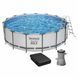 Каркасный бассейн Bestway 56438 (457х122 см) с картриджным фильтром и лестницей