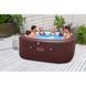 Надувной джакузи Bestway 6001U LAY-Z-SPA Maldives HydroJet Pro с приложением управления, на 7 человек 201 x 201 x 80 см, красное дерево | , Bestway