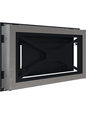 Вентиляційна решітка Kratki 22x37 см WIND чорна