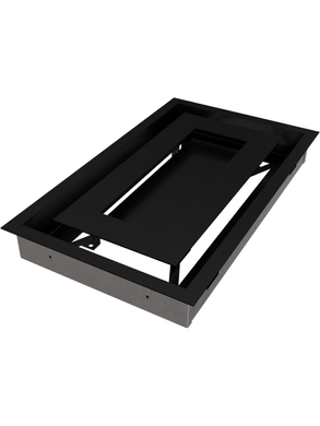 Вентиляційна решітка Kratki 22x37 см WIND чорна