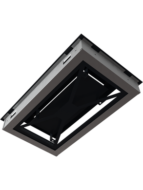 Вентиляційна решітка Kratki 22x37 см WIND чорна