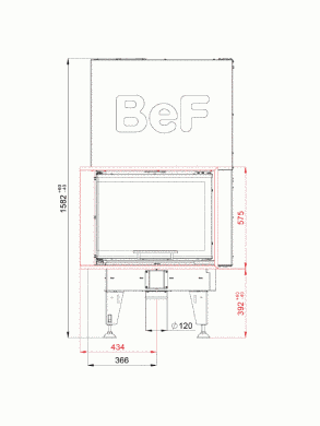 Камінна топка BeF FEEL V 8 CL
