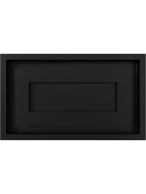 Вентиляційна решітка Kratki 22x37 см WIND чорна