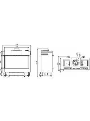 Каминная топка Defro Home VITAL 37 S - Газ пропан