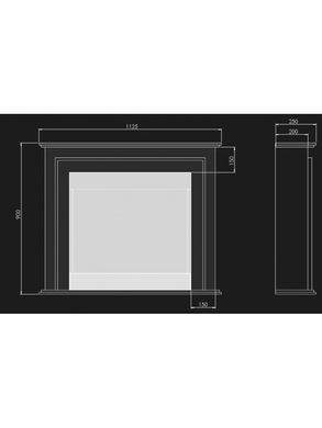 Камінокомплект Simple Fire PORTAL 1 Зі склом