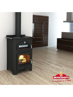 Сталева піч Bronpi MONZA (з духовкою та варильною поверхнею)