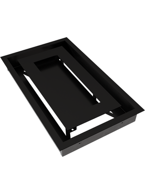 Вентиляційна решітка Kratki 22x37 см WIND чорна