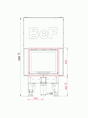 Каминная топка BeF THERM V 6