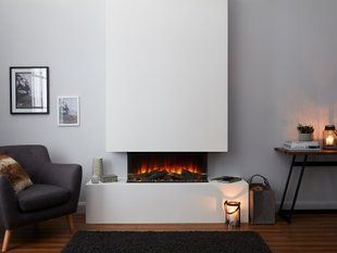 Электрокамин трехсторонний British Fires NEW FOREST 870 с обогревом