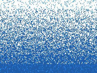 Стеклянная мозаика DEGRADADO AZUL-3 (2.5 x 2.5 см) на бумаге