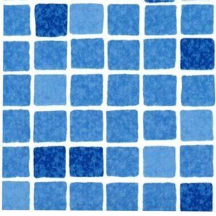 Пленка ПВХ SUPRA мозаика синяя / Mosaic blue 165 cm, цвет 1123/01, Elbtal Plastic