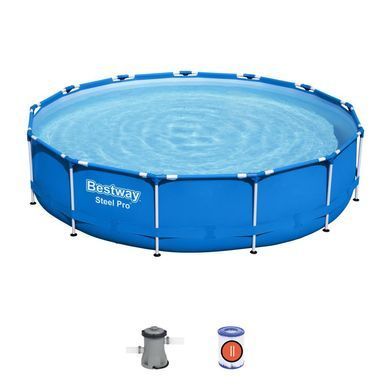 Каркасный бассейн BESTWAY, 396Х84 СМ (ФИЛЬТР-НАСОС)